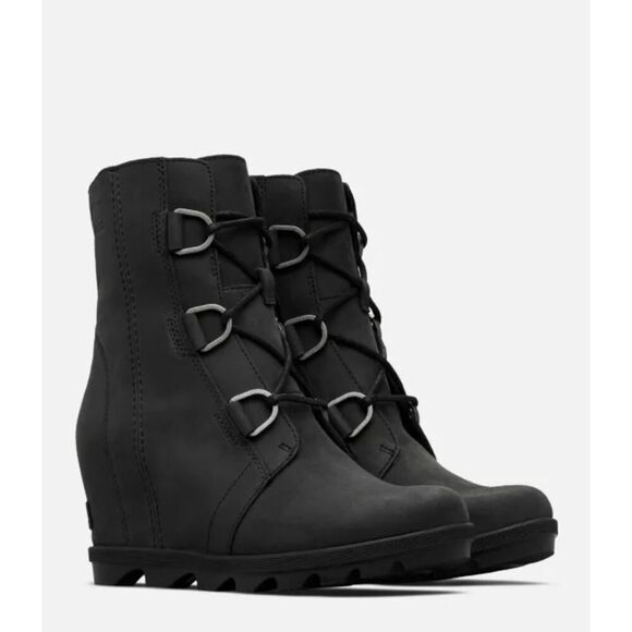 SOREL Joan Of Arctic Wedge II Mid-High Lace-Up Bootie Boots Oiled Loden | 9 EUC - Picture 15 of 15